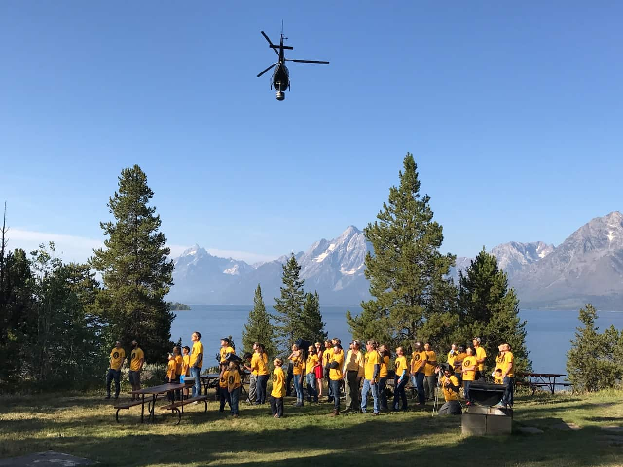 Einstein's Incredible Universe Crew Behind the Scenes with Drone